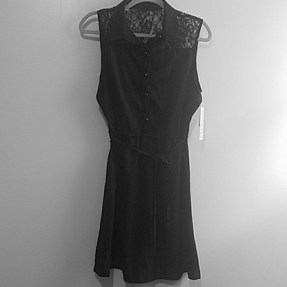 Black lace dress